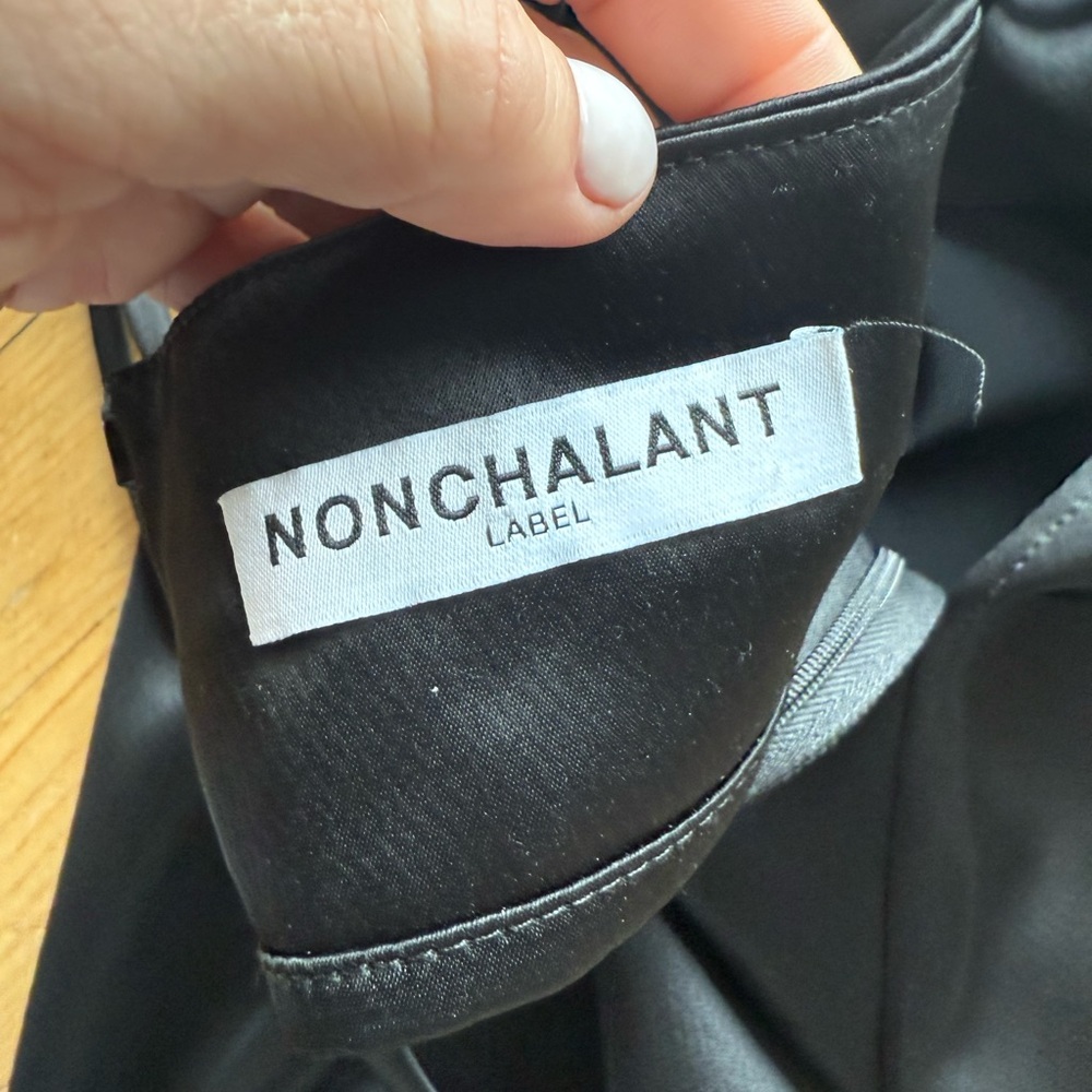 NONchalant Black Backless String Mini Dress | Sz: S - Picture 5 of 9